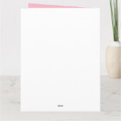 Carte De Remerciements renard bois, mignon (Dos)