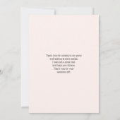 Carte De Remerciements Renard orange mignon avec couronne florale (Dos)