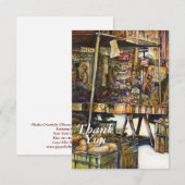 Carte De Remerciements Rend la créativité plus éclatante (Devant / Derrière)