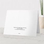 Carte De Remerciements Rendre l'invisible visible (Dos)