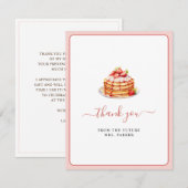 Carte De Remerciements Repas de midi crêpes Shower de mariage plat  (Devant / Derrière)