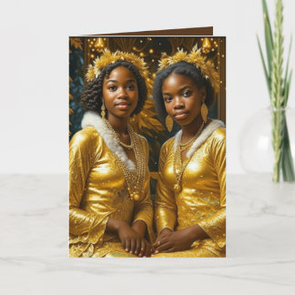 Carte de remerciements repliée sur la sisterhood