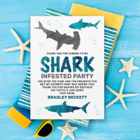 Requin infesté n'importe quel âge fête d'anniversa