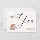 Carte De Remerciements Réserver Lover Thème Réserver Fête des mariées lit (Devant)