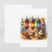 Carte De Remerciements Respectez l'esprit du Ramadan (Devant / Derrière)