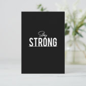 Carte De Remerciements rester fort (Debout devant)