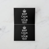 Carte De Remerciements Restez calme et continuez - Créez votre propre (Intérieur)