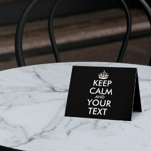 Carte De Remerciements Restez calme et continuez - Créez votre propre