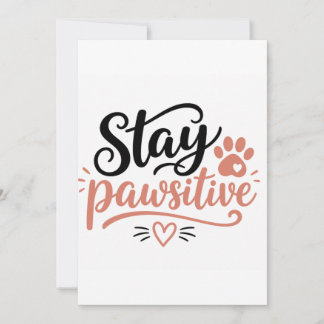 Carte De Remerciements Restez Pawsitive