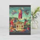 Carte De Remerciements Résurrection de Jésus Christ par Raphael (Debout devant)