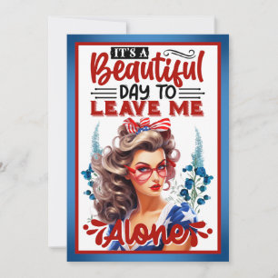 Carte De Remerciements Retro American Pinup_ C'est une belle journée