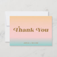 Retro Beach Rose Aqua Pastels Gradient Personnalis