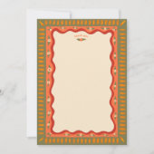Carte De Remerciements Retro Boho Fun Mariage fait main SUR MESURE Shower (Devant)
