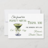 Carte De Remerciements Rétro Elle A Trouvé Sa Fête des mariées Parfaite D (Devant)