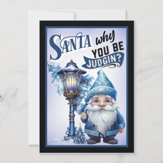 Carte De Remerciements Retro Funny Noël (Devant)