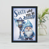 Carte De Remerciements Retro Funny Noël (Debout devant)