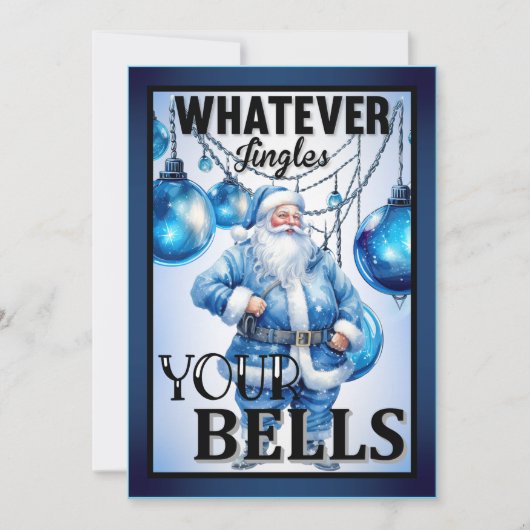 Carte De Remerciements Retro Funny Père Noël Noël (Devant)