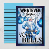 Carte De Remerciements Retro Funny Père Noël Noël (Devant / Derrière)