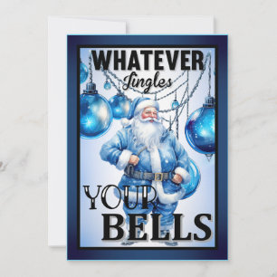 Carte De Remerciements Retro Funny Père Noël Noël