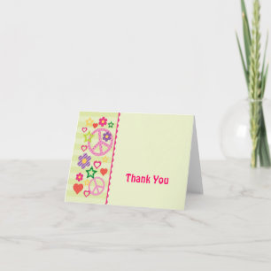 Carte De Remerciements Retro Groovy Thank You Card