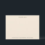 Carte De Remerciements Rétro minimaliste de la machine à écrire mariage p<br><div class="desc">Police minimaliste Rétro Mariage personnalisé Mariage personnalisé Carte de remerciements en crème et noir</div>