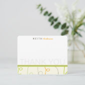 Carte De Remerciements Retro Mod Fun Scribbles Enfants Anniversaire de en (Debout devant)