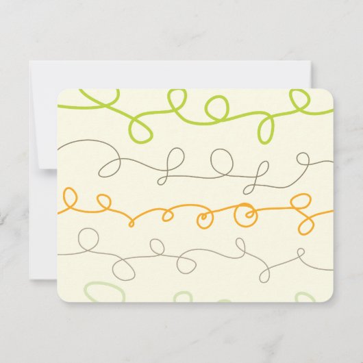 Carte De Remerciements Retro Mod Fun Scribbles Enfants Anniversaire de en (Dos)