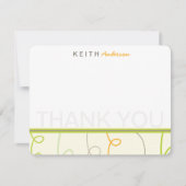 Carte De Remerciements Retro Mod Fun Scribbles Enfants Anniversaire de en (Devant)