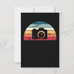 Carte De Remerciements Retro Photographie Coucher de soleil Photographe V