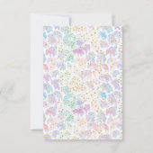 Carte De Remerciements Retro Rainbow FIVE est un Vibe Groovy 5ème Anniver (Dos)