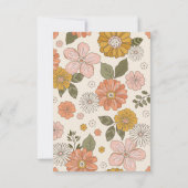 Carte De Remerciements Retro Super 70's Theme Business (Dos)