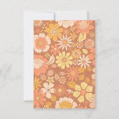 Carte De Remerciements Retro Super 70's Theme Business (Dos)