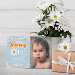 Carte De Remerciements Retro Super One Boys 1st Birthday Photo<br><div class="desc">Dites merci avec style avec ces cartes de remerciement de 1er anniversaire branchées. Le libellé modèle est facile à personnaliser et votre famille et vos amis seront ravis quand ils recevront ces fabuleux remerciements.</div>