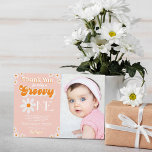 Carte De Remerciements Retro Super One Girls 1st Birthday Photo<br><div class="desc">Dites merci avec style avec ces cartes de remerciement de 1er anniversaire branchées. Le libellé modèle est facile à personnaliser et votre famille et vos amis seront ravis quand ils recevront ces fabuleux remerciements.</div>