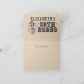 Carte De Remerciements Retro Western 30th Rodeo Anniversaire (Intérieur)