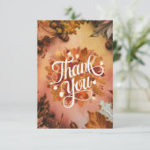 Carte De Remerciements Rêve Jolie automne automne (Debout devant)