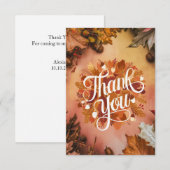 Carte De Remerciements Rêve Jolie automne automne (Devant / Derrière)