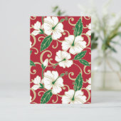 CARTE DE REMERCIEMENTS RÊVE POLYNÉSIEN (NOËL) (Debout devant)