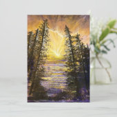 Carte De Remerciements Réveil forestier (Debout devant)