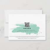 Carte De Remerciements Review Order Packaging Insert Green Monogram Info (Dos)