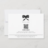 Carte De Remerciements Review Thank You Order Packaging Insert Bow  (Dos)