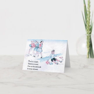 Carte De Remerciements Rhyme vintage