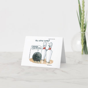 Carte De Remerciements Rick London Caricatures Drôle Bowling