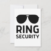 Carte De Remerciements Ring security funny wedding ring beards (Devant)