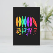 Carte De Remerciements Rivière Kayak (Debout devant)