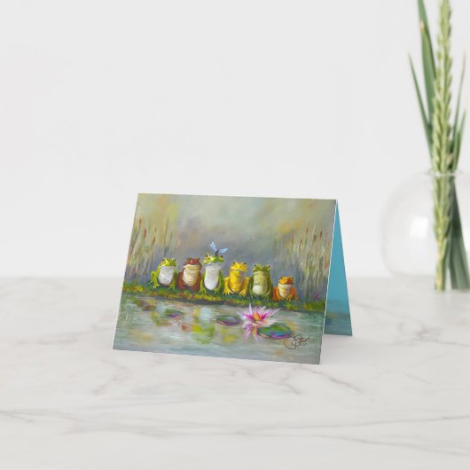 Carte De Remerciements Rivière Ribbit (Devant)