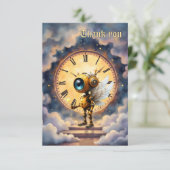 Carte De Remerciements Robby the Winged Timekeeper – Wings of Time Series (Debout devant)