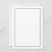 Carte De Remerciements Robe de Flapper des années 1920 Noir et Blanc (Dos)