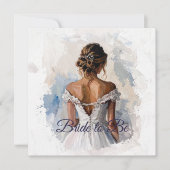 Carte De Remerciements Robe de mariée de la future mariée (Devant)