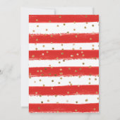 Carte De Remerciements Robe rouge Peau foncée princesse Quinceanera (Dos)